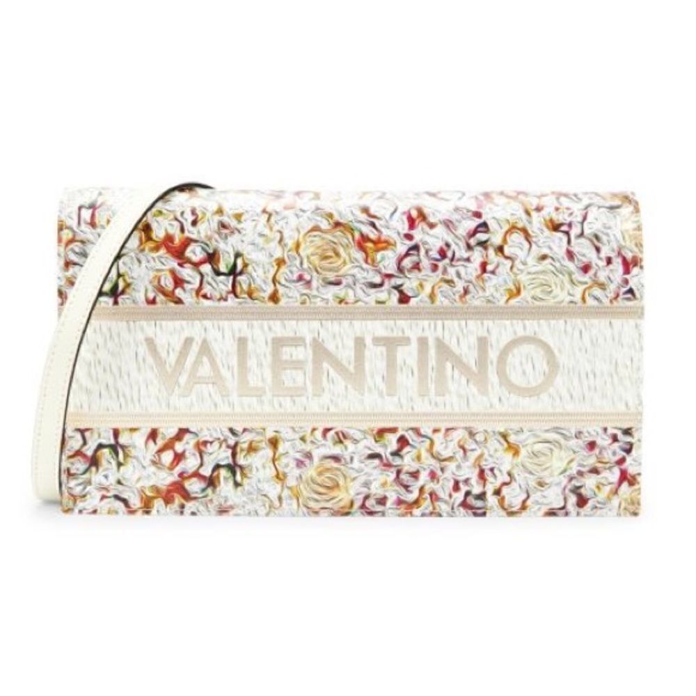 NWT Valentino Lena Baroque Print Leather Crossbody or Clutch Bag